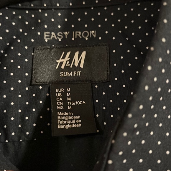 Navy Blue Button Up - Picture 2 of 3